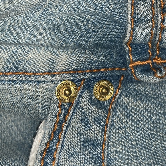 Vintage Y2K Authentic Baby Phat Low Rise Flare Jeans With Gold‎ Design Size 9 - Picture 8 of 11